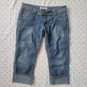 Piper & Blue Distressed Capris